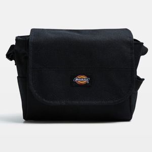 Dickies shoulder crossbody black canvas zipper bag